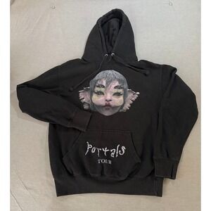 Melanie Martinez Portals Tour Black Graphic Hoodie Mens‎ M Pullover Long Sleeve.